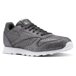 Reebok Classic Leather Turnschuhe Kinder - Grau/Weiß - DE 814-NKB